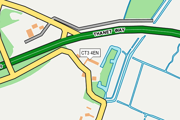 CT3 4EN map - OS OpenMap – Local (Ordnance Survey)