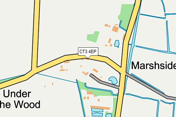 CT3 4EP map - OS OpenMap – Local (Ordnance Survey)