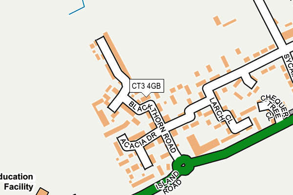 CT3 4GB map - OS OpenMap – Local (Ordnance Survey)