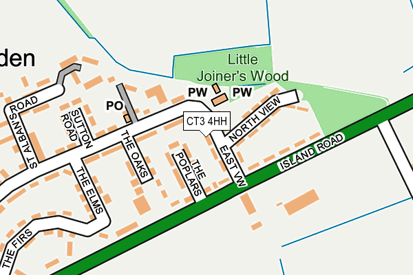 CT3 4HH map - OS OpenMap – Local (Ordnance Survey)