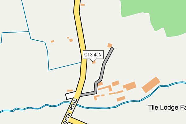 CT3 4JN map - OS OpenMap – Local (Ordnance Survey)