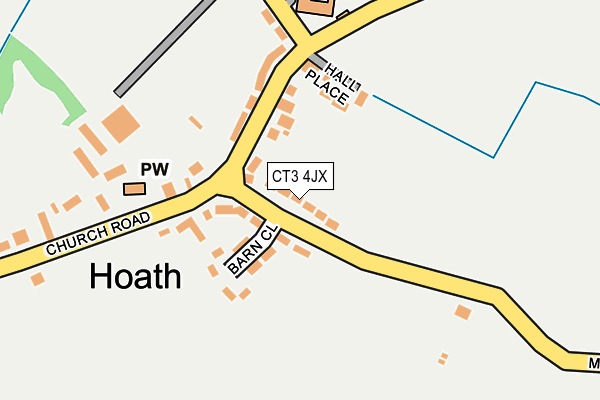 CT3 4JX map - OS OpenMap – Local (Ordnance Survey)