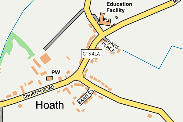 CT3 4LA map - OS OpenMap – Local (Ordnance Survey)