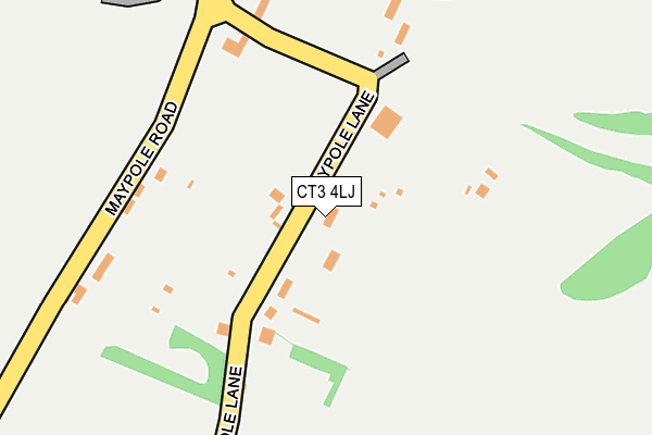 CT3 4LJ map - OS OpenMap – Local (Ordnance Survey)