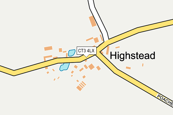 CT3 4LX map - OS OpenMap – Local (Ordnance Survey)