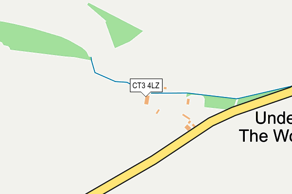 CT3 4LZ map - OS OpenMap – Local (Ordnance Survey)