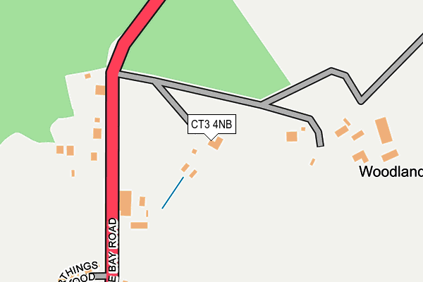 CT3 4NB map - OS OpenMap – Local (Ordnance Survey)