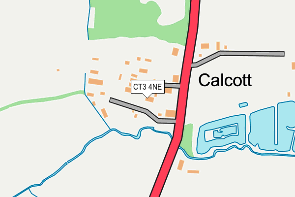 CT3 4NE map - OS OpenMap – Local (Ordnance Survey)