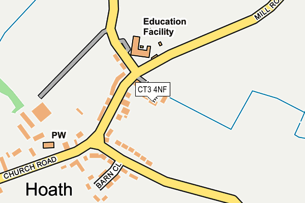 CT3 4NF map - OS OpenMap – Local (Ordnance Survey)