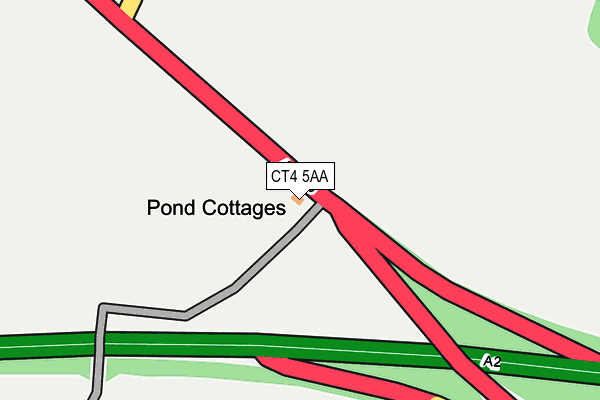 CT4 5AA map - OS OpenMap – Local (Ordnance Survey)