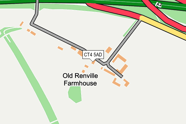 CT4 5AD map - OS OpenMap – Local (Ordnance Survey)