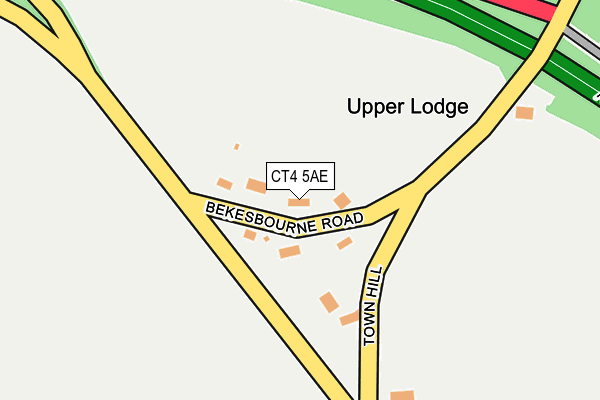 CT4 5AE map - OS OpenMap – Local (Ordnance Survey)
