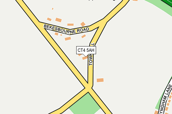 CT4 5AH map - OS OpenMap – Local (Ordnance Survey)