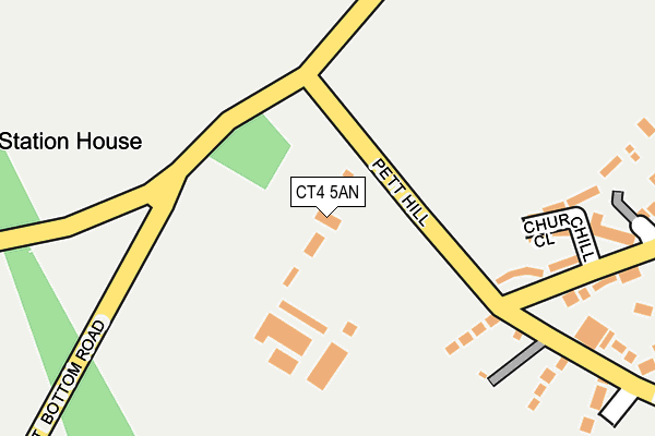 CT4 5AN map - OS OpenMap – Local (Ordnance Survey)