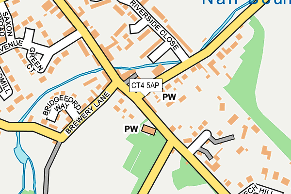 CT4 5AP map - OS OpenMap – Local (Ordnance Survey)