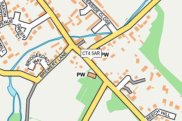 CT4 5AR map - OS OpenMap – Local (Ordnance Survey)