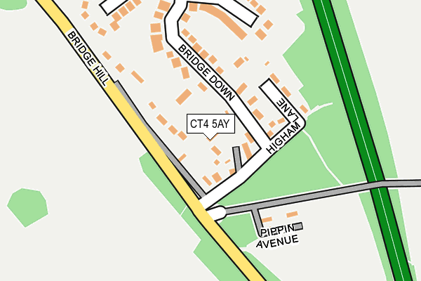 CT4 5AY map - OS OpenMap – Local (Ordnance Survey)