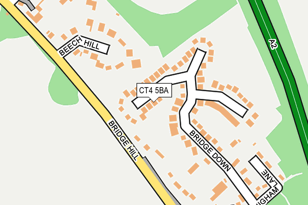 CT4 5BA map - OS OpenMap – Local (Ordnance Survey)