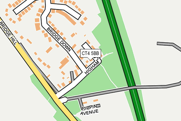 CT4 5BB map - OS OpenMap – Local (Ordnance Survey)