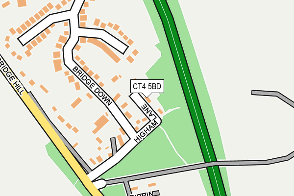 CT4 5BD map - OS OpenMap – Local (Ordnance Survey)