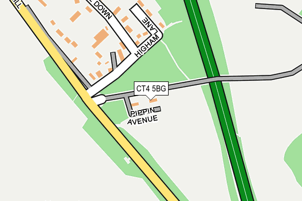 CT4 5BG map - OS OpenMap – Local (Ordnance Survey)