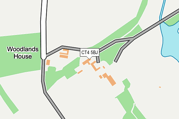 CT4 5BJ map - OS OpenMap – Local (Ordnance Survey)