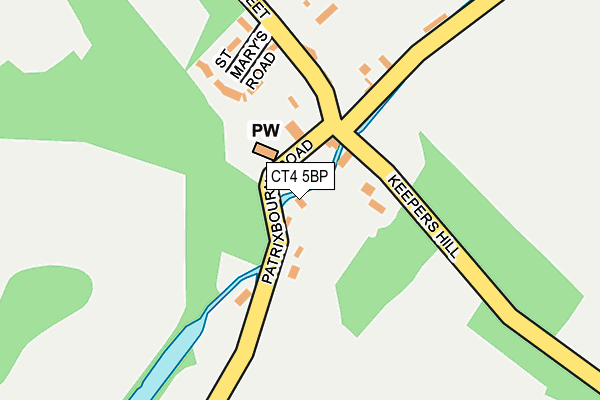 CT4 5BP map - OS OpenMap – Local (Ordnance Survey)