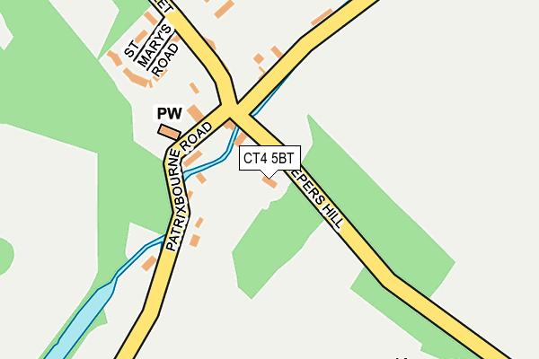CT4 5BT map - OS OpenMap – Local (Ordnance Survey)