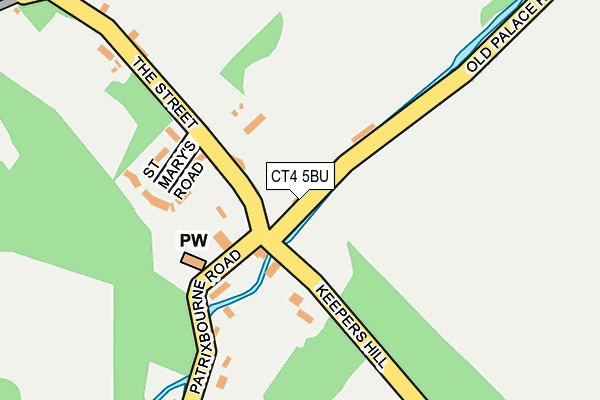 CT4 5BU map - OS OpenMap – Local (Ordnance Survey)
