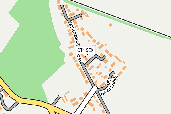 CT4 5EX map - OS OpenMap – Local (Ordnance Survey)