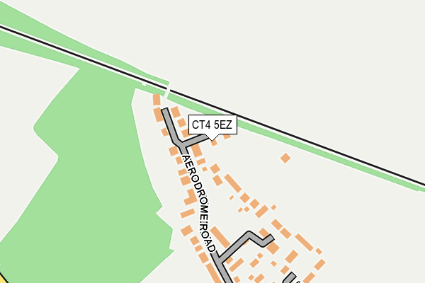 CT4 5EZ map - OS OpenMap – Local (Ordnance Survey)