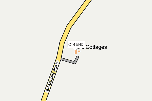 CT4 5HD map - OS OpenMap – Local (Ordnance Survey)