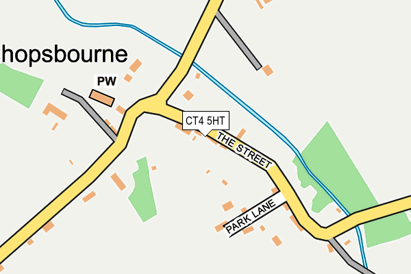 CT4 5HT map - OS OpenMap – Local (Ordnance Survey)