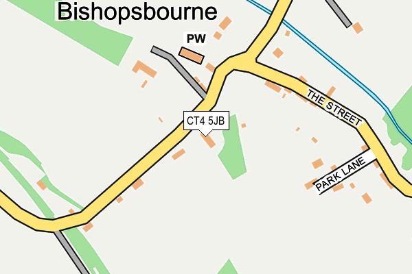 CT4 5JB map - OS OpenMap – Local (Ordnance Survey)