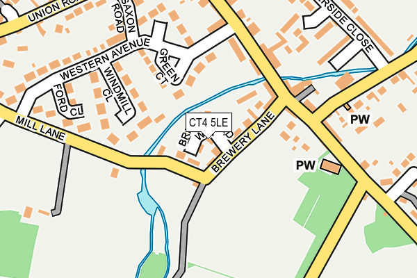CT4 5LE map - OS OpenMap – Local (Ordnance Survey)