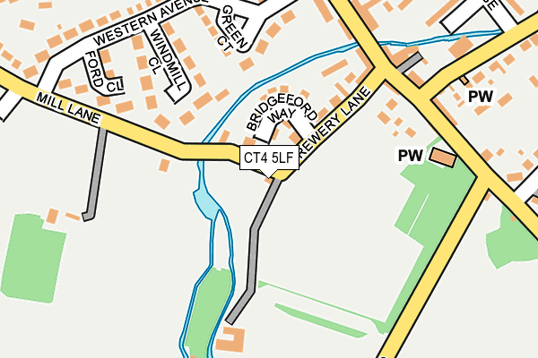 CT4 5LF map - OS OpenMap – Local (Ordnance Survey)