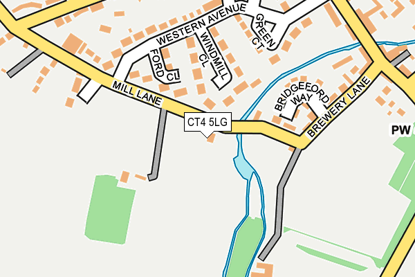 CT4 5LG map - OS OpenMap – Local (Ordnance Survey)