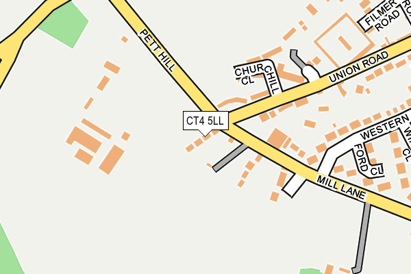 CT4 5LL map - OS OpenMap – Local (Ordnance Survey)