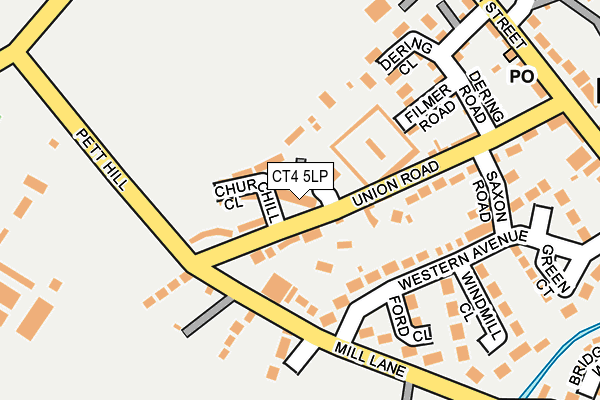 CT4 5LP map - OS OpenMap – Local (Ordnance Survey)