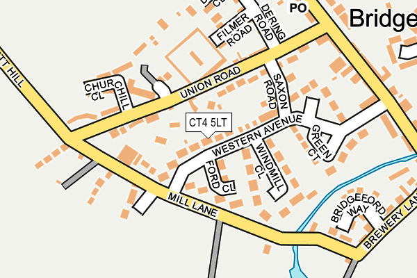 CT4 5LT map - OS OpenMap – Local (Ordnance Survey)