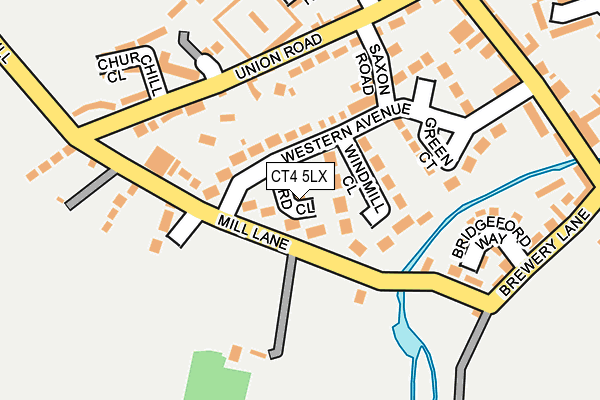 CT4 5LX map - OS OpenMap – Local (Ordnance Survey)