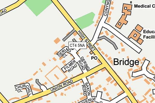 CT4 5NA map - OS OpenMap – Local (Ordnance Survey)