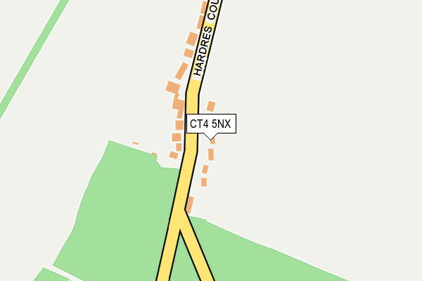 CT4 5NX map - OS OpenMap – Local (Ordnance Survey)