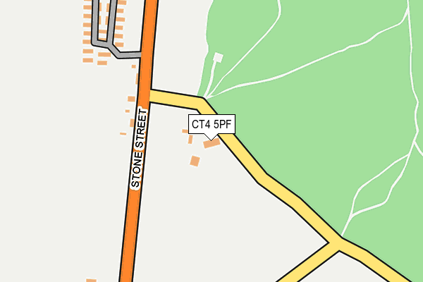 CT4 5PF map - OS OpenMap – Local (Ordnance Survey)