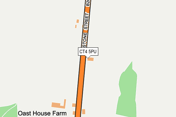 CT4 5PU map - OS OpenMap – Local (Ordnance Survey)