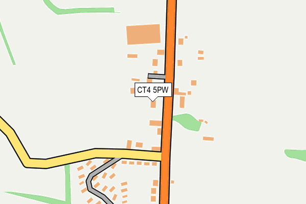 CT4 5PW map - OS OpenMap – Local (Ordnance Survey)