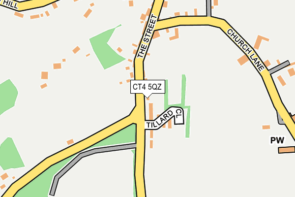 CT4 5QZ map - OS OpenMap – Local (Ordnance Survey)