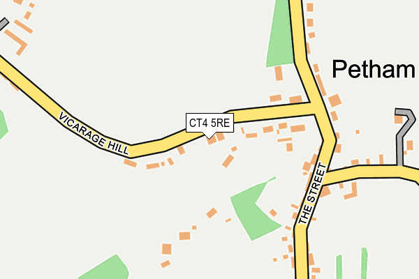 CT4 5RE map - OS OpenMap – Local (Ordnance Survey)