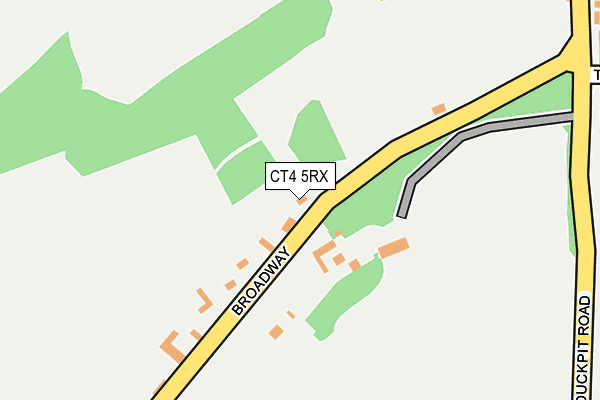 CT4 5RX map - OS OpenMap – Local (Ordnance Survey)