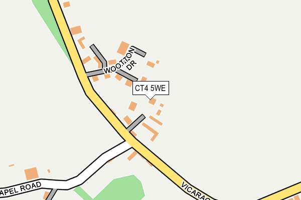 CT4 5WE map - OS OpenMap – Local (Ordnance Survey)